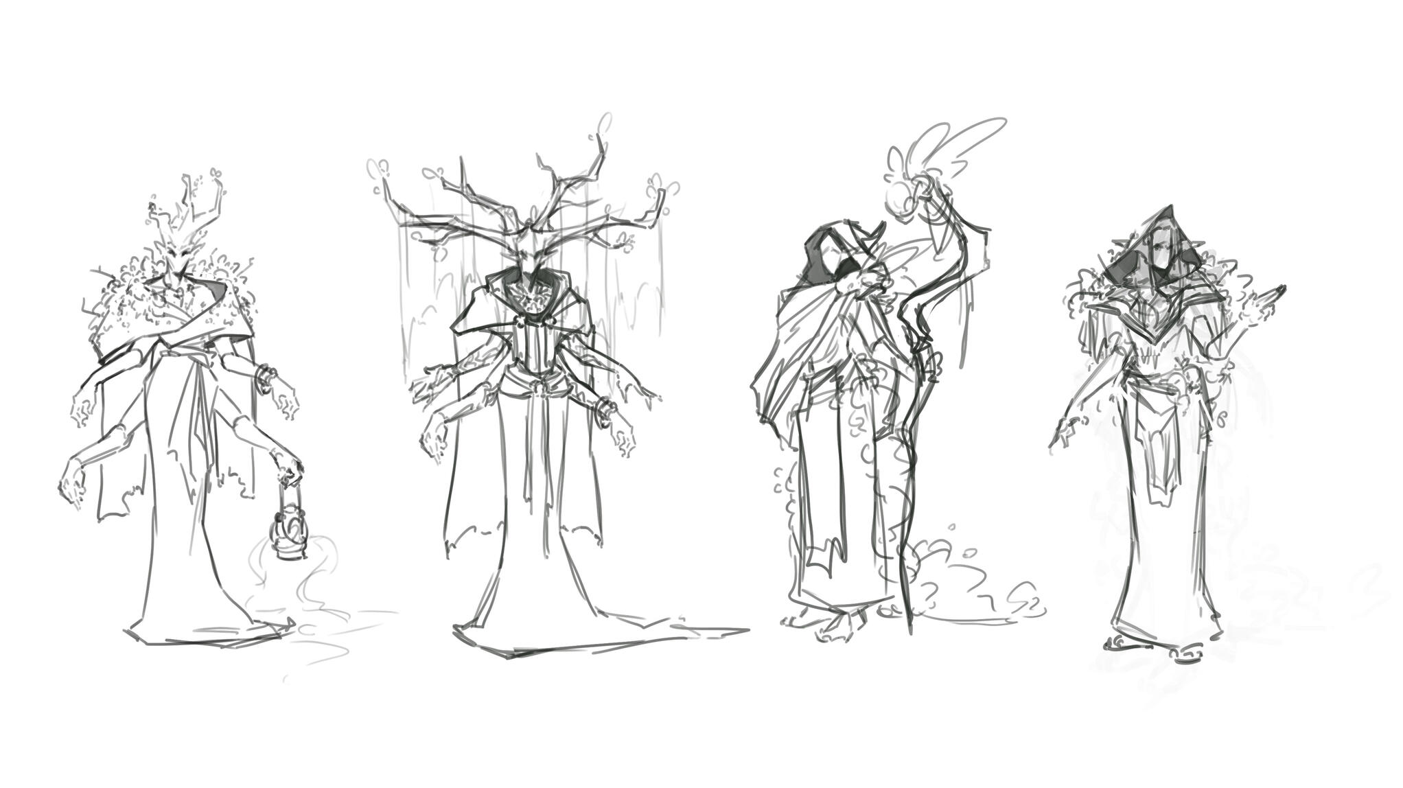 dryad necromancer sketches